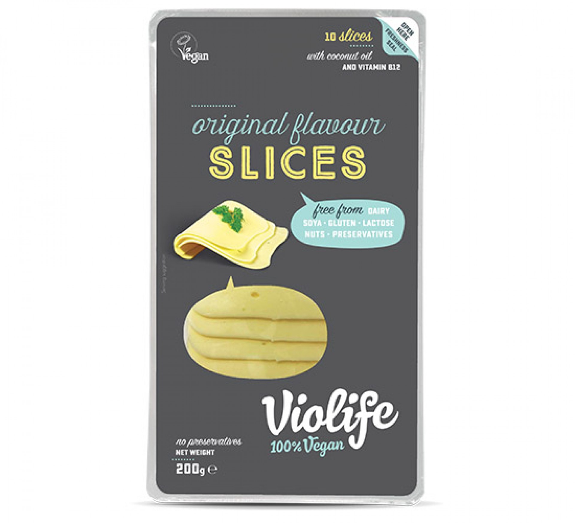 Violife Original Flavour Vegan Cheese Slices 200g Albion Fine Foods 