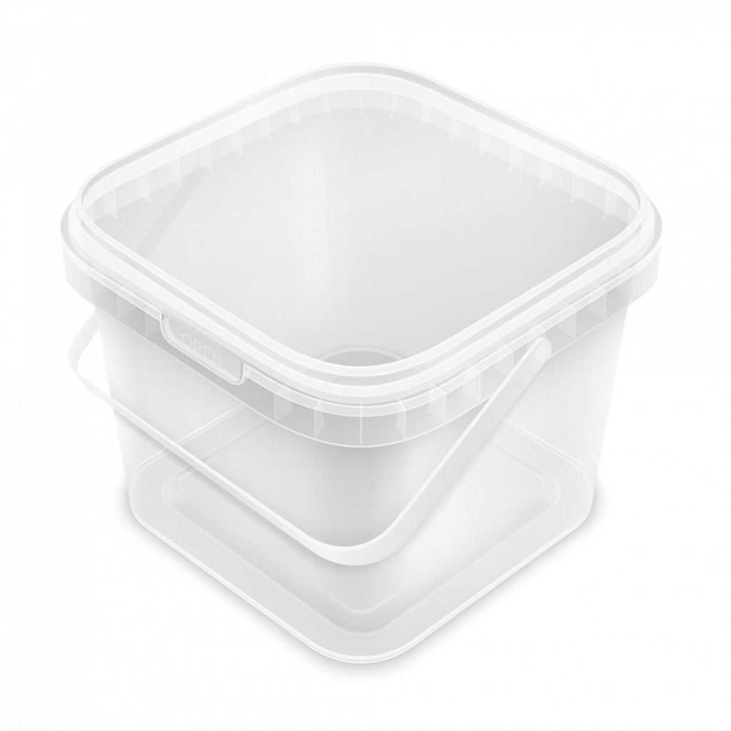 Square Plastic Tub & Lid 10ltr x 1 | Albion Fine Foods Ltd.