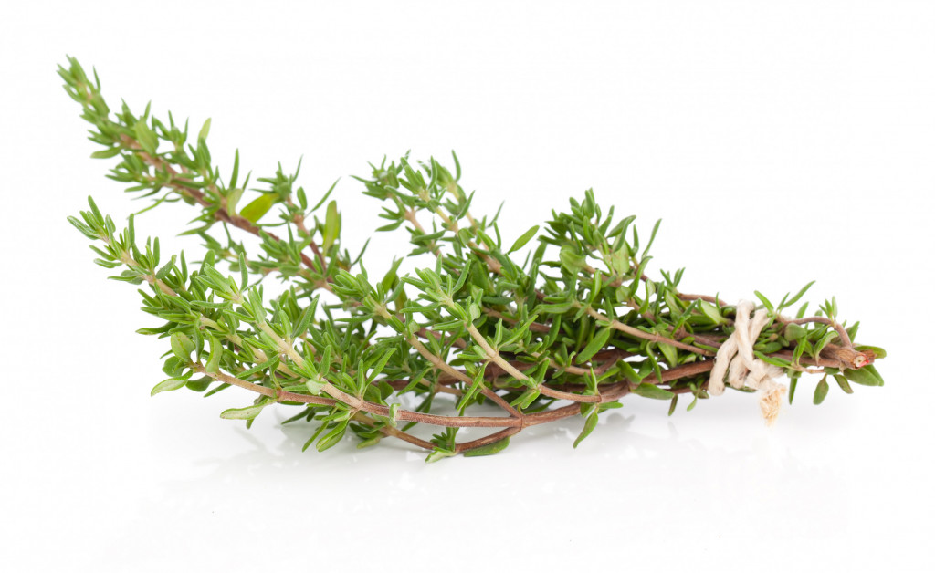 bunch of thyme to dried
