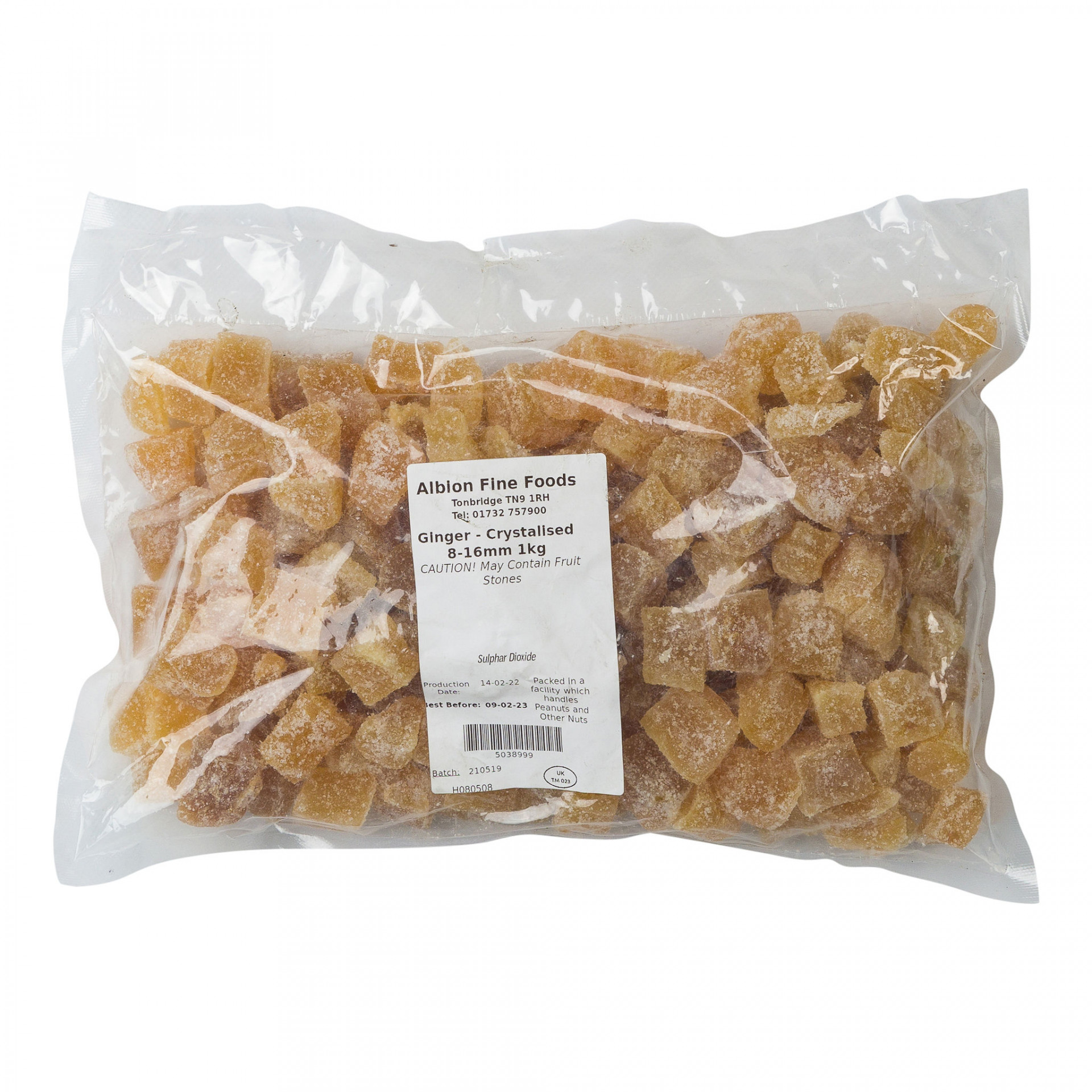 Crystalised Ginger 1kg 1224