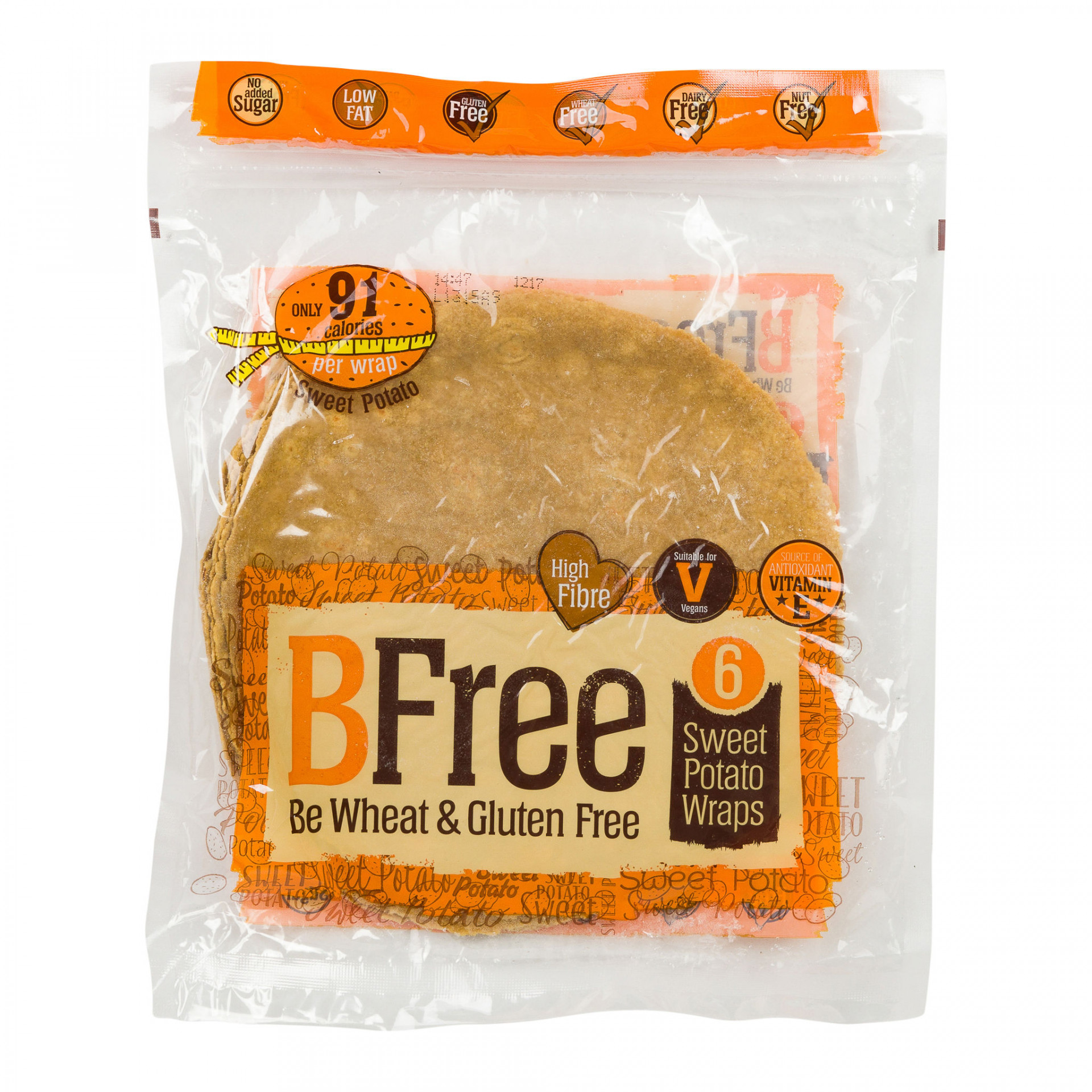 BFree Sweet Potato Tortilla Wrap 252g | Albion Fine Foods Ltd.