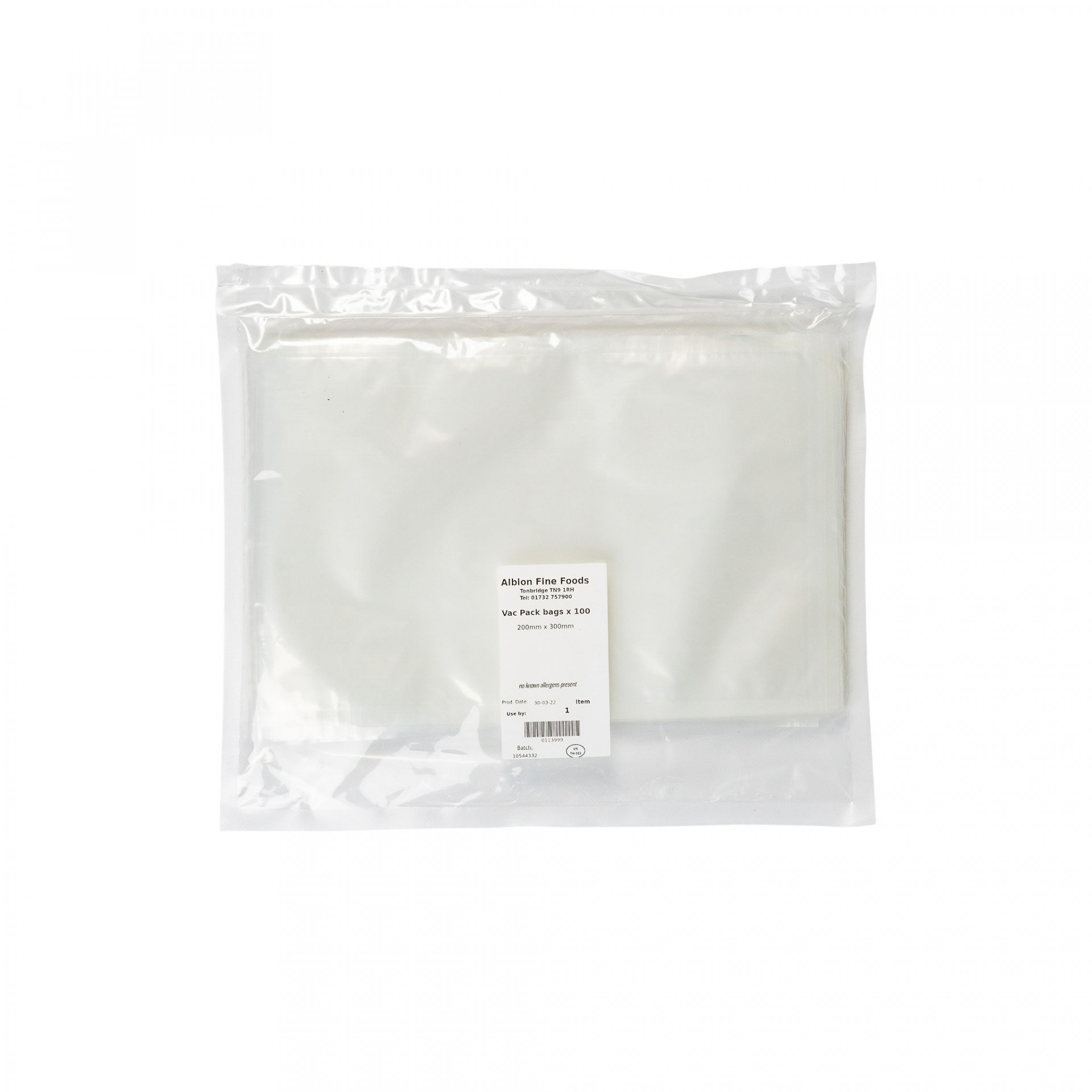 Vacpack Bags 200 x 300mm x100 | Albion Fine Foods Ltd.